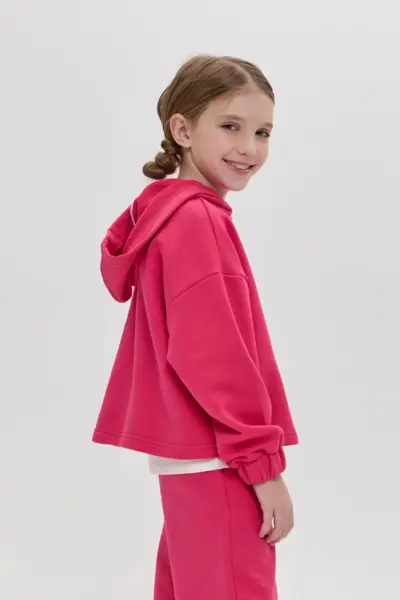 Костюм из футера (худи, брюки) с декором — изображение 9