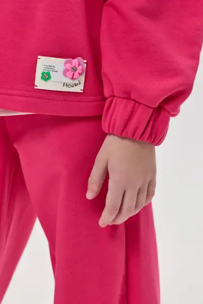 Костюм из футера (худи, брюки) с декором — изображение 17