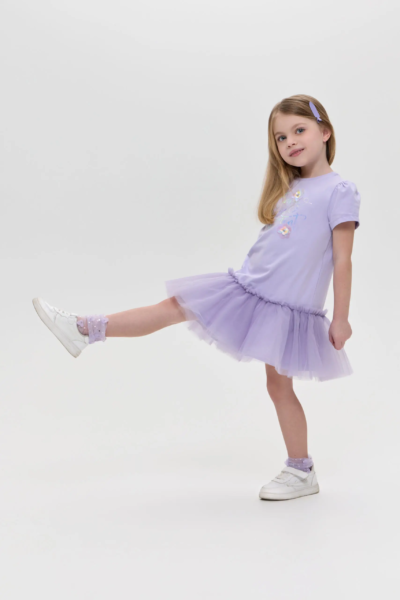 Платье трикотажное (комбинированное) — изображение 3