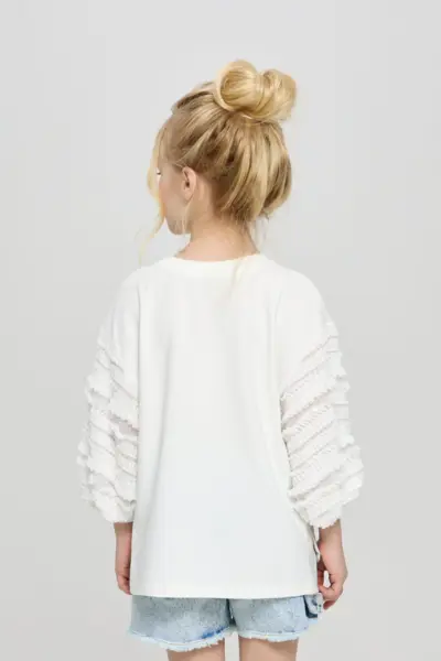 Лонгслив с объёмными рукавами — изображение 3