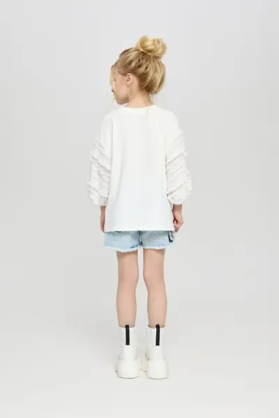 Лонгслив с объёмными рукавами — изображение 6