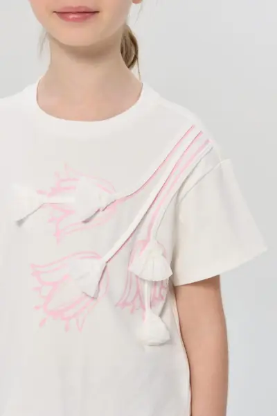 Футболка укороченная с декором — изображение 8