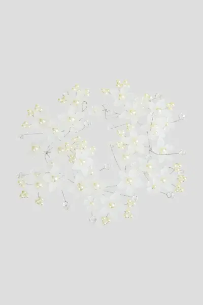 Ободок - венок с жемчужинами и цветами — изображение 8