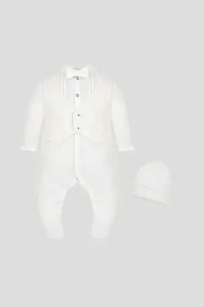 Комбинезон нарядный в комплекте с шапочкой — изображение 4