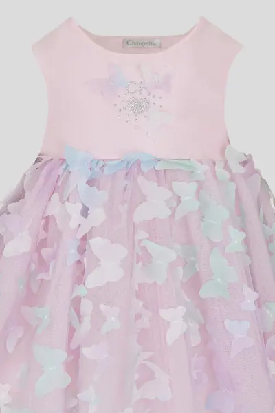 Платье нарядное с бабочками в комплекте с шортами — изображение 6