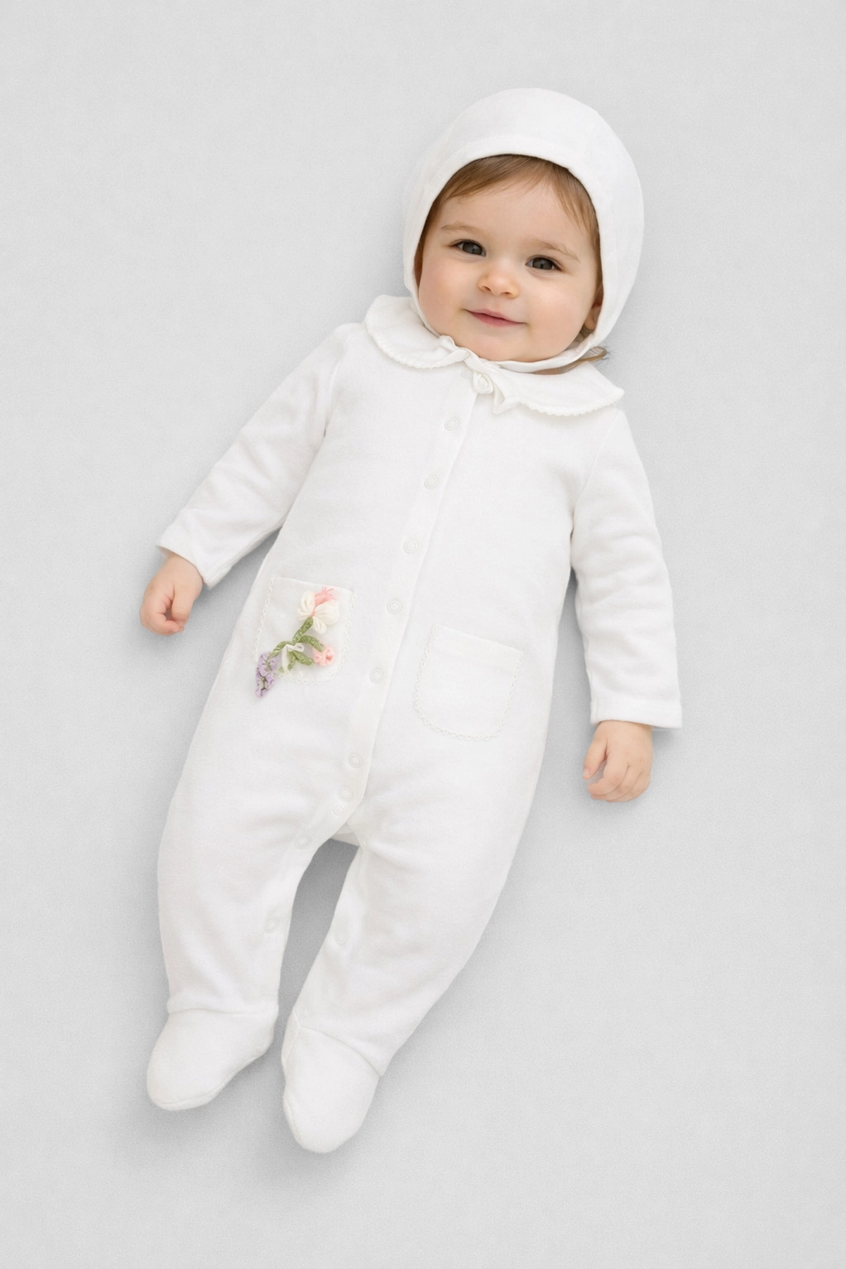 1788.43 Комбинезон нарядный с чепчиком — изображение 1