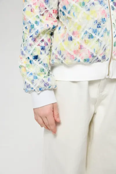 Бомбер из фактурной ткани — изображение 15