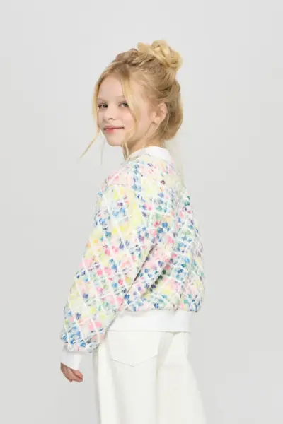 Бомбер из фактурной ткани — изображение 6