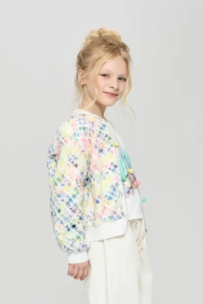 Бомбер из фактурной ткани — изображение 5