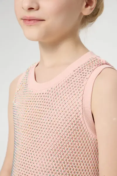 Платье со стразовой сеткой — изображение 4