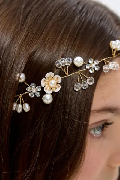 Ободок - венок с жемчужинами — изображение 3