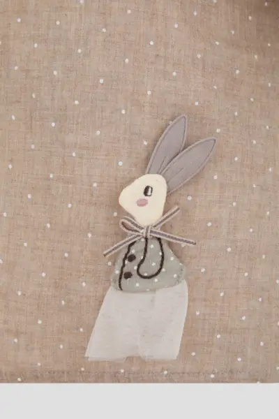 Комплект (платье, шорты) из муслина для девочки — изображение 6