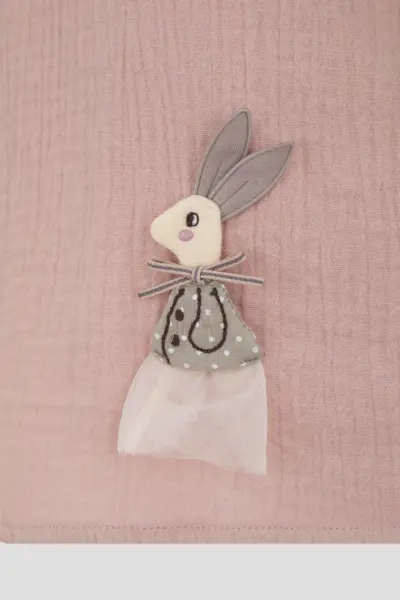 Комплект (платье, шорты) из муслина для девочки — изображение 6