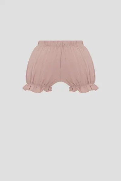 Комплект (платье, шорты) из муслина для девочки — изображение 4