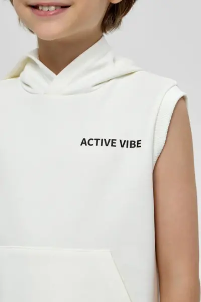 Костюм из футера жилетка и шорты — изображение 6