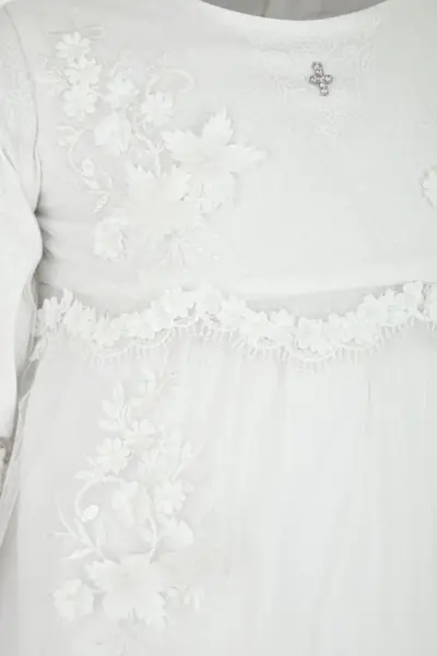 Крестильное платье в комплекте с чепчиком — изображение 7