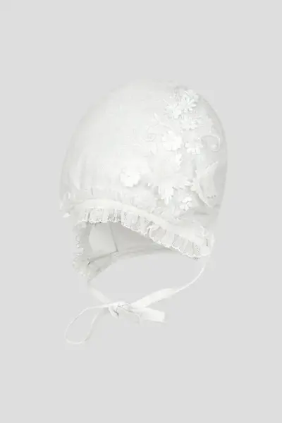 Крестильное платье в комплекте с чепчиком — изображение 4