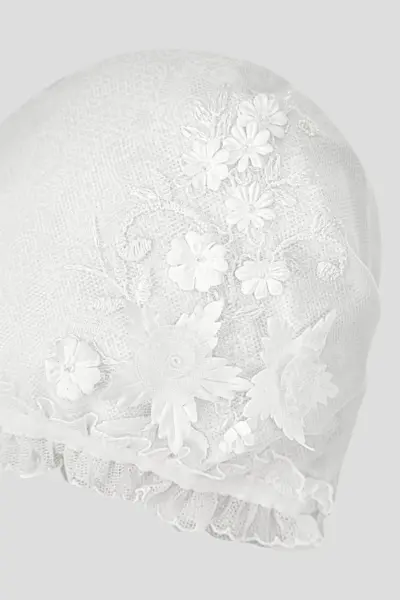 Крестильное платье в комплекте с чепчиком — изображение 6