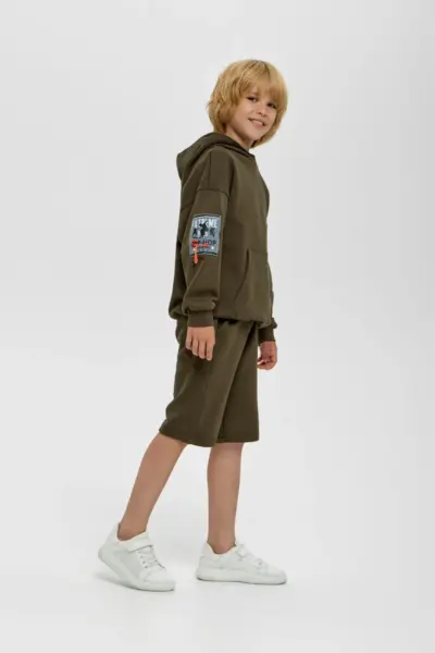 Костюм из футера (худи и шорты) — изображение 5