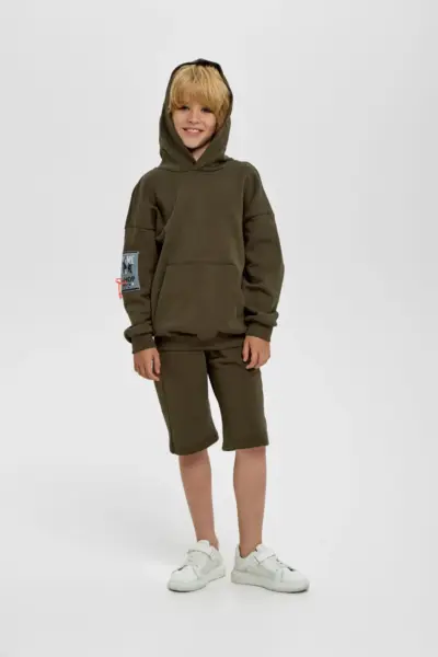 Костюм из футера (худи и шорты) — изображение 8