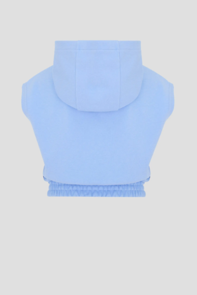 Костюм из футера толстовка-кроп и шорты — изображение 10