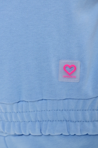 Костюм из футера толстовка-кроп и шорты — изображение 7