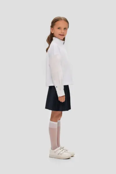 Водолазка комбинированная, белая — изображение 7