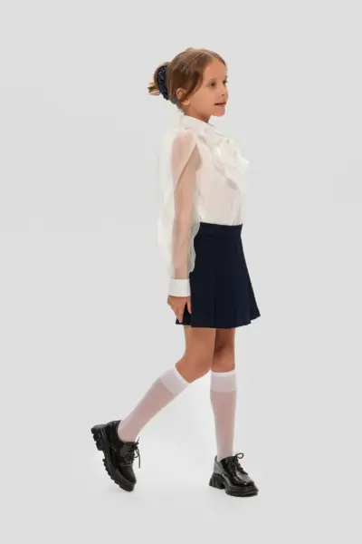 Блузка нарядная, белая — изображение 8