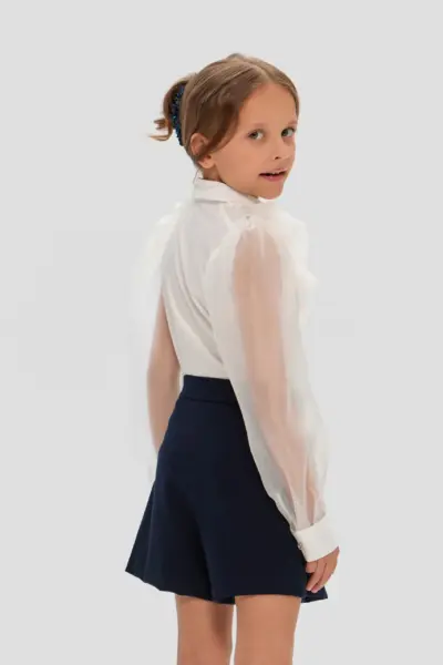 Блузка нарядная, белая — изображение 6