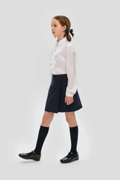 Блузка нарядная, белая — изображение 9