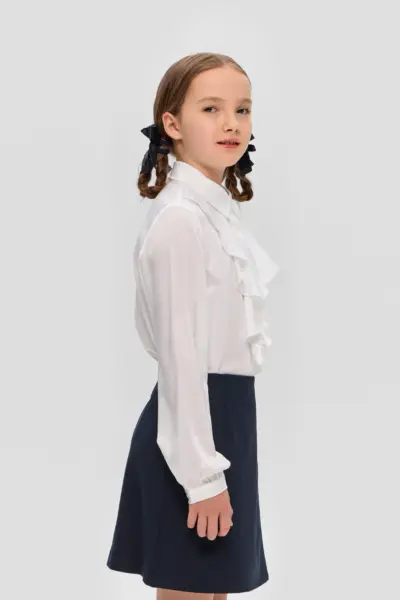 Блузка нарядная, белая — изображение 3