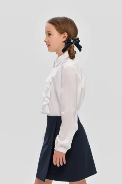 Блузка нарядная, белая — изображение 4