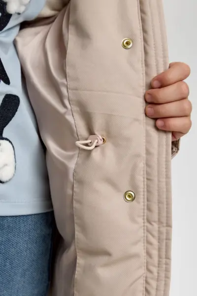 Куртка парка утепленная с сумочкой Мишка, на синтепухе — изображение 14