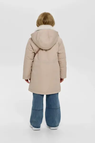 Куртка парка утепленная с сумочкой Мишка, на синтепухе — изображение 8