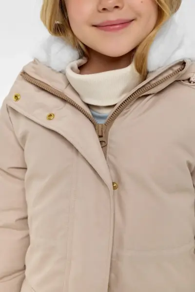 Куртка парка утепленная с сумочкой Мишка, на синтепухе — изображение 12