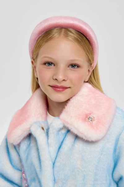 Пальто из искуственного меха с сумочкой, на синтепоне — изображение 10