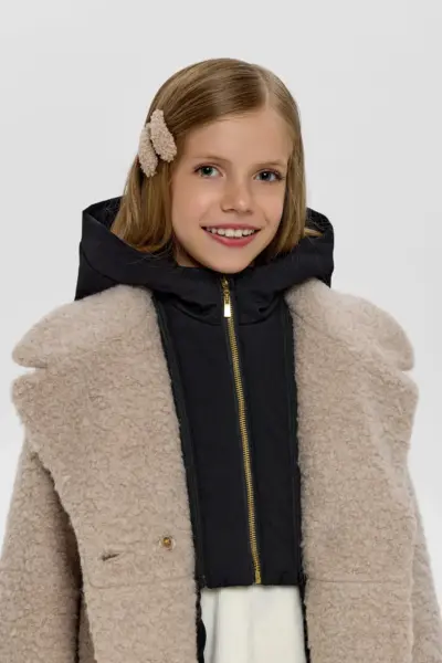 Пальто утепленное со съемным капюшоном — изображение 9