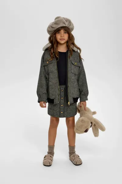 Куртка - бомбер со съемным воротником, на синтепоне — изображение 8