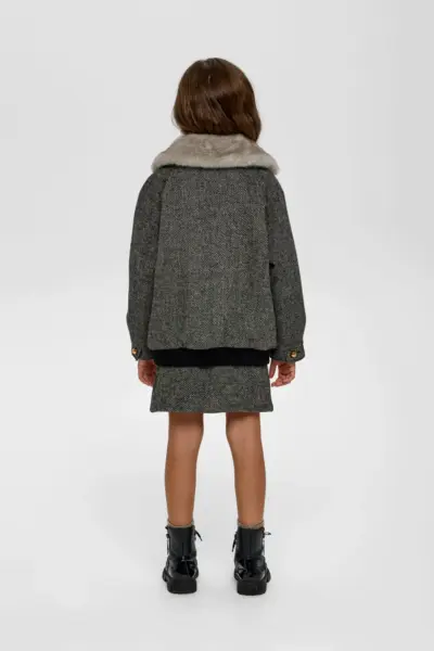 Куртка - бомбер со съемным воротником, на синтепоне — изображение 7