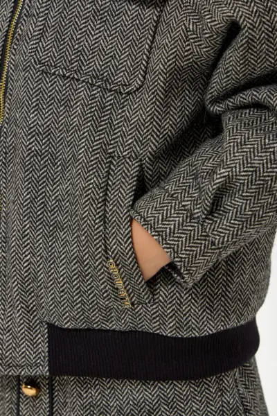 Куртка - бомбер со съемным воротником, на синтепоне — изображение 11