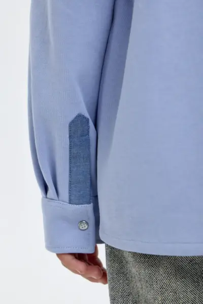 Сорочка трикотажная, на кнопках — изображение 9