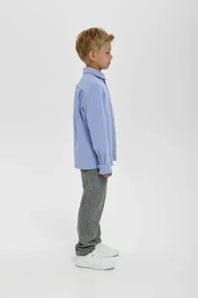 Сорочка трикотажная, на кнопках — изображение 5