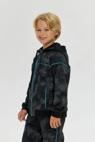 Бомбер спортивный с принтом — изображение 4