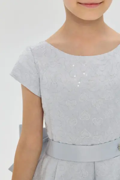 Платье жаккардовое с пайетками — изображение 7