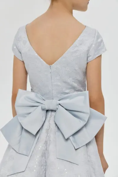 Платье жаккардовое с пайетками — изображение 6