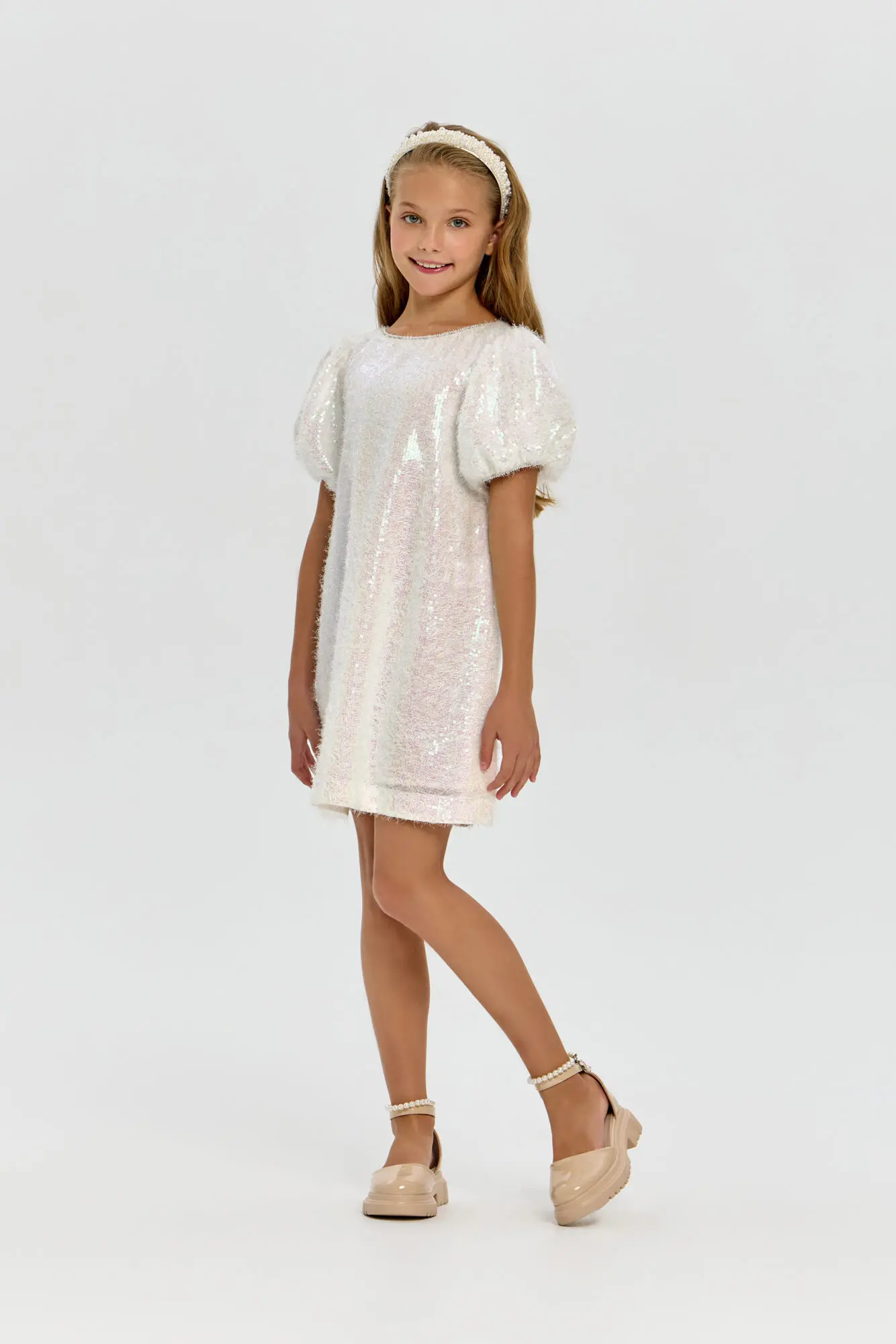 1834.43 (1) Платье с пайетками пушистое — изображение 1