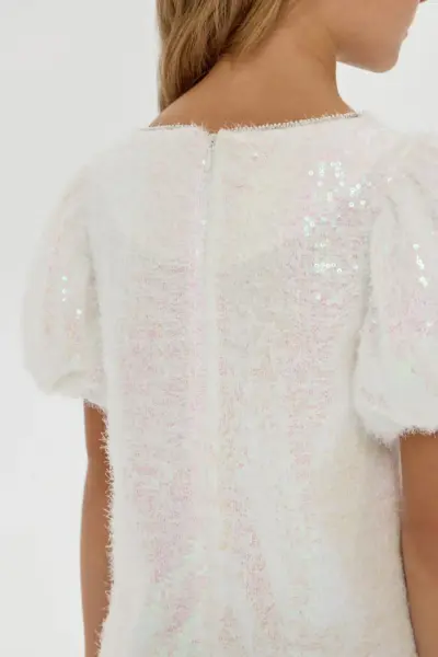 Платье с пайетками пушистое — изображение 9