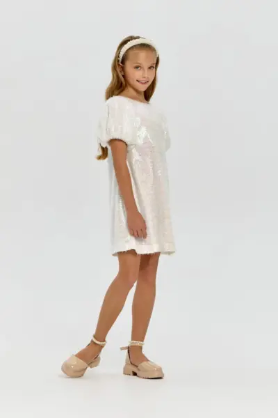 Платье с пайетками пушистое — изображение 3