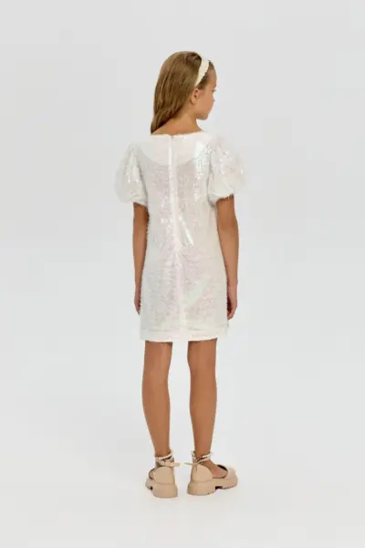 Платье с пайетками пушистое — изображение 4