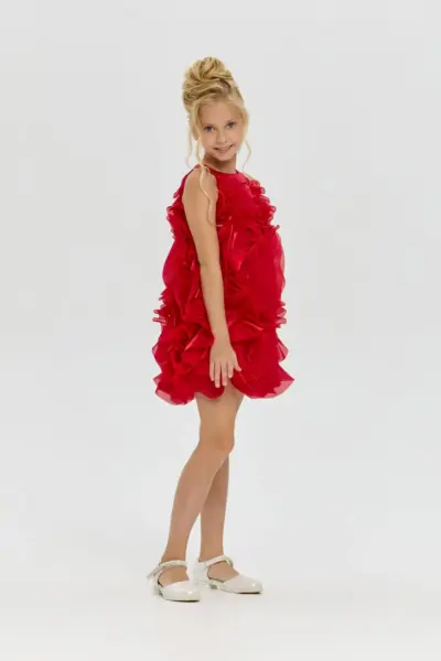 Платье нарядное с воланами — изображение 4